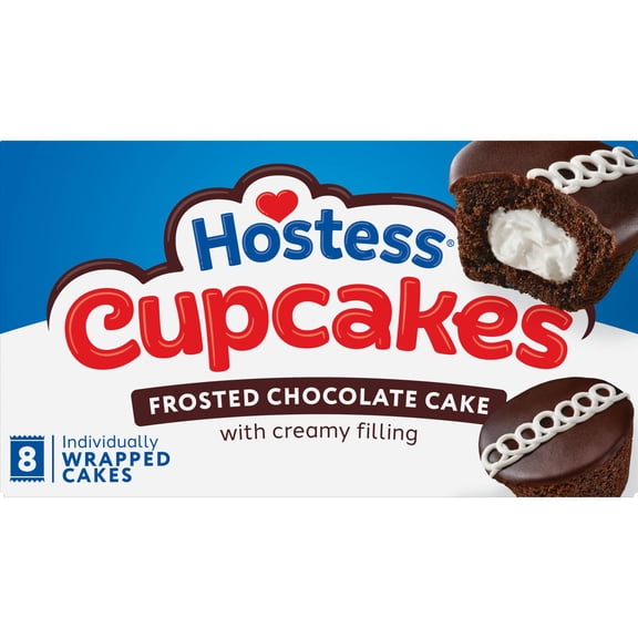 Hostess Cupcakes, Chocolate Snack Cakes, 12.7 oz Box (8 Count)