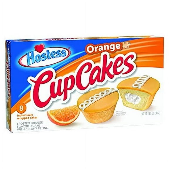 Hostess Cupcakes, Orange, 8 Count (Pack of 6)