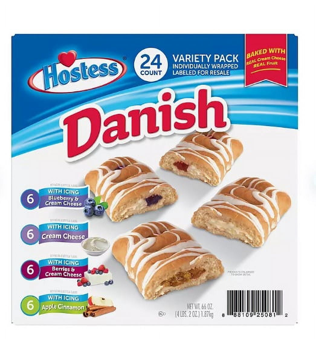 Hostess Danish Claw Variety Pack (24 ct.)