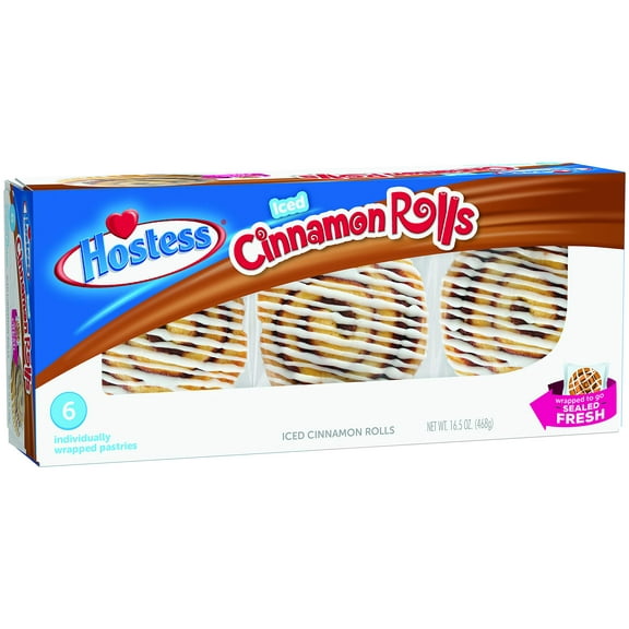 Hostess Danish SnackEGSCCakes (Iced Cinnamon Rolls)