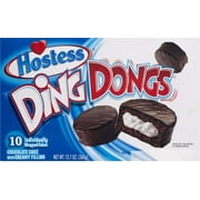 Hostess Ding Dongs Cakes (10 count) 12.7 oz Box - Pack of 4