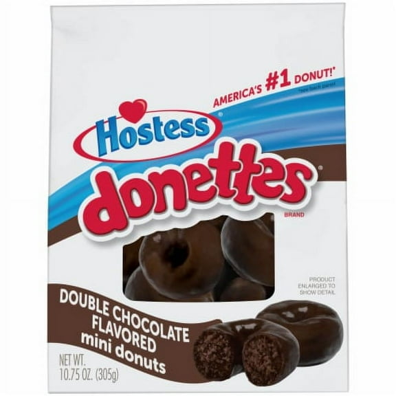 Hostess Donettes Double Chocolate Mini Donuts