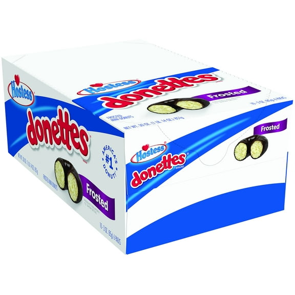 Hostess Donettes Mini Donuts, Frosted, 3 Ounce, 10 Count