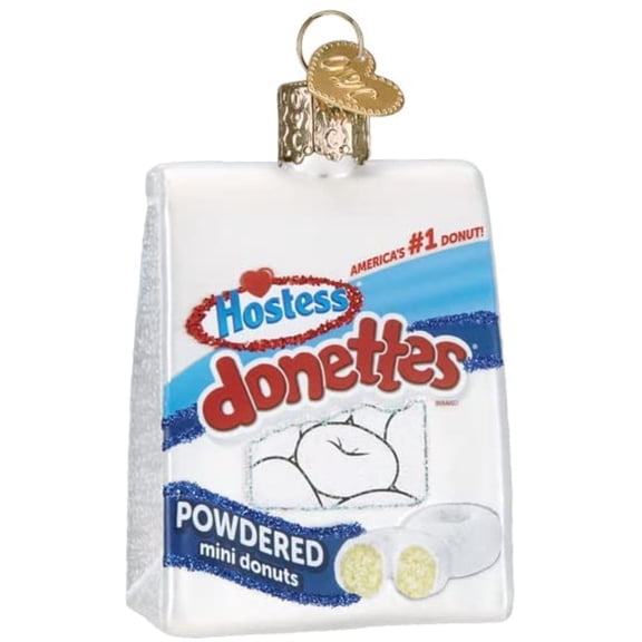 Old World Christmas Glass Blown Ornament for Christmas Tree, Hostess Donettes
