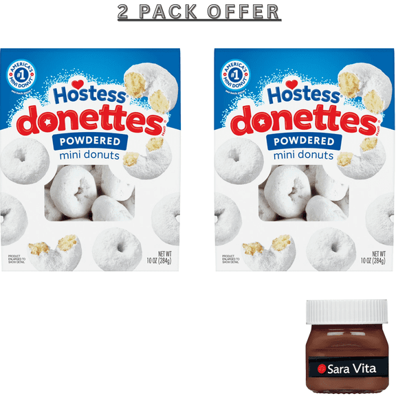 Hostess Donettes, Powdered Mini Donuts, 10 oz Bag