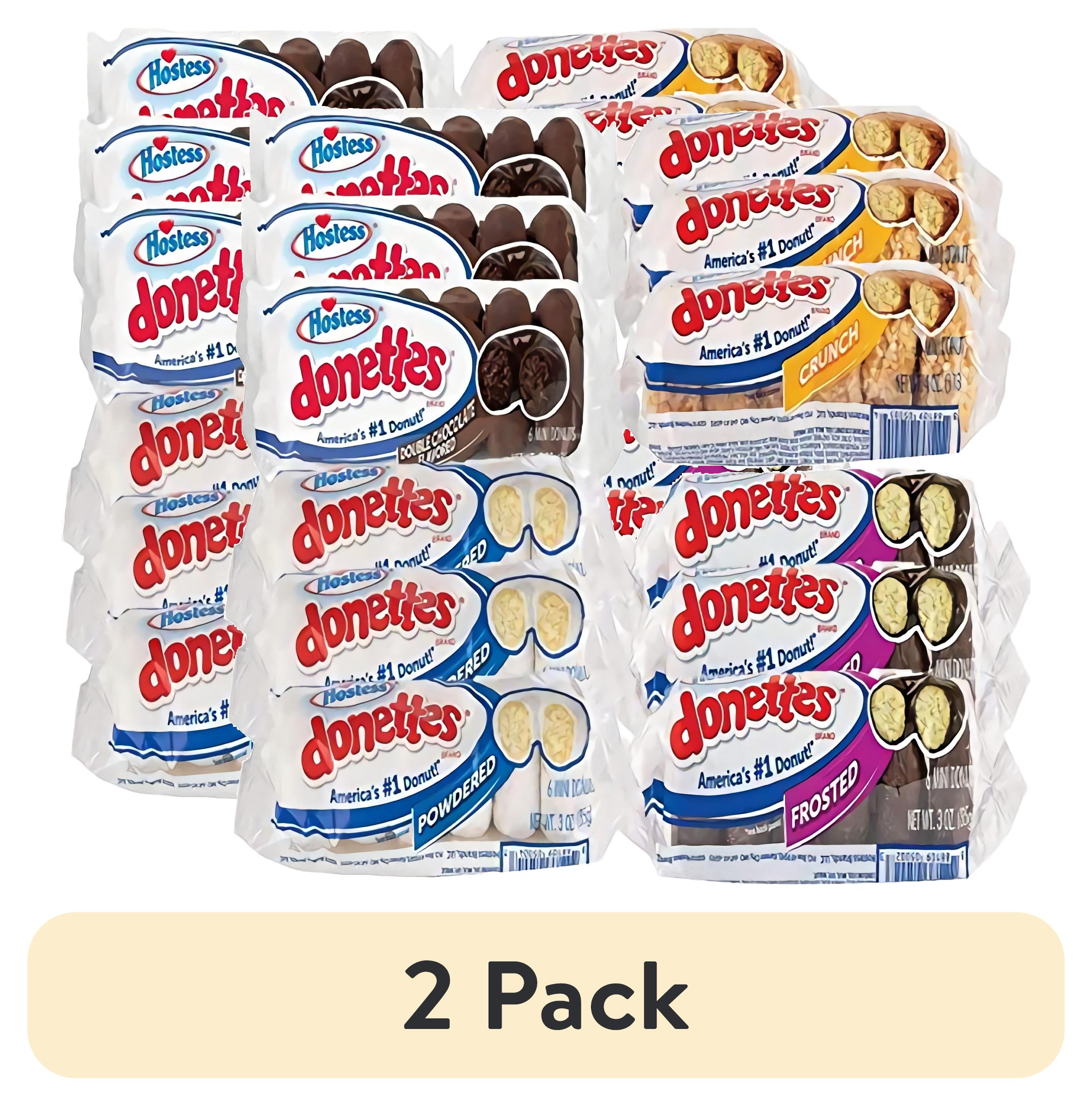 (2 pack) Hostess Donettes Variety Pack by Tribeca Curations | Powdered ...