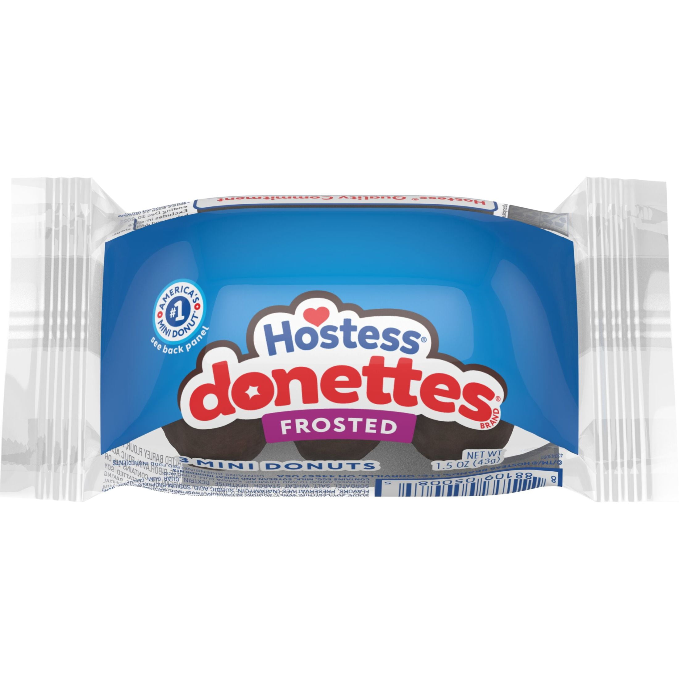Hostess Donettes, Frosted Mini Donuts, 1.5 oz, 3 ct