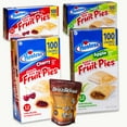 thumbnail image 1 of Hostess Fruit Pies Variety Pack - Apple (2pks - 24 pies) - Cherry (2pks - 24 pies) - 48 Snack Sized Fruit Pies - Drizzilicious Cookies Cream Mini Rice Cakes (4oz) - 5 Items, 1 of 5