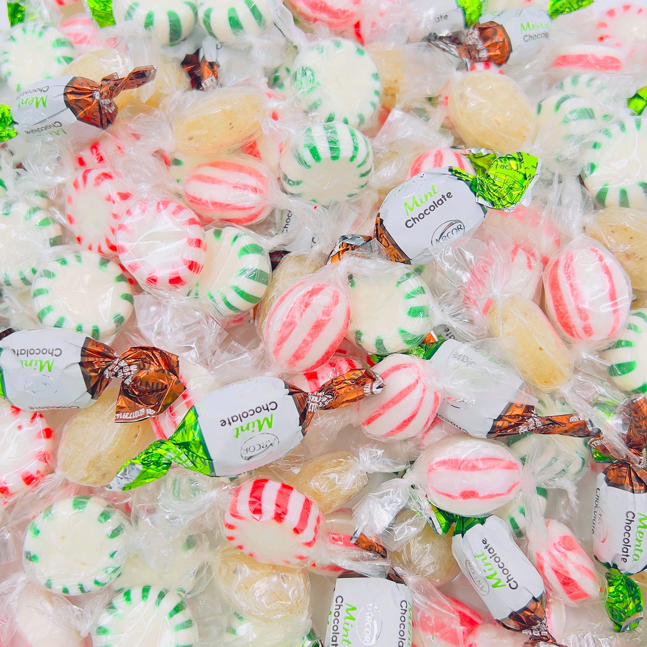 Hostess Hard Candy Mint Assorted Bulk 2 Pound Pack Arcor Starlights