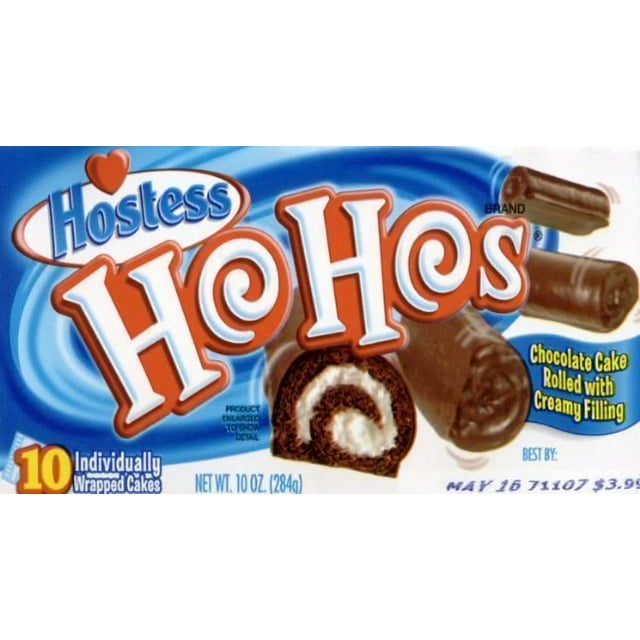 Hostess, Ho Ho's, Snack Cakes, 10oz Box (Pack of 3)