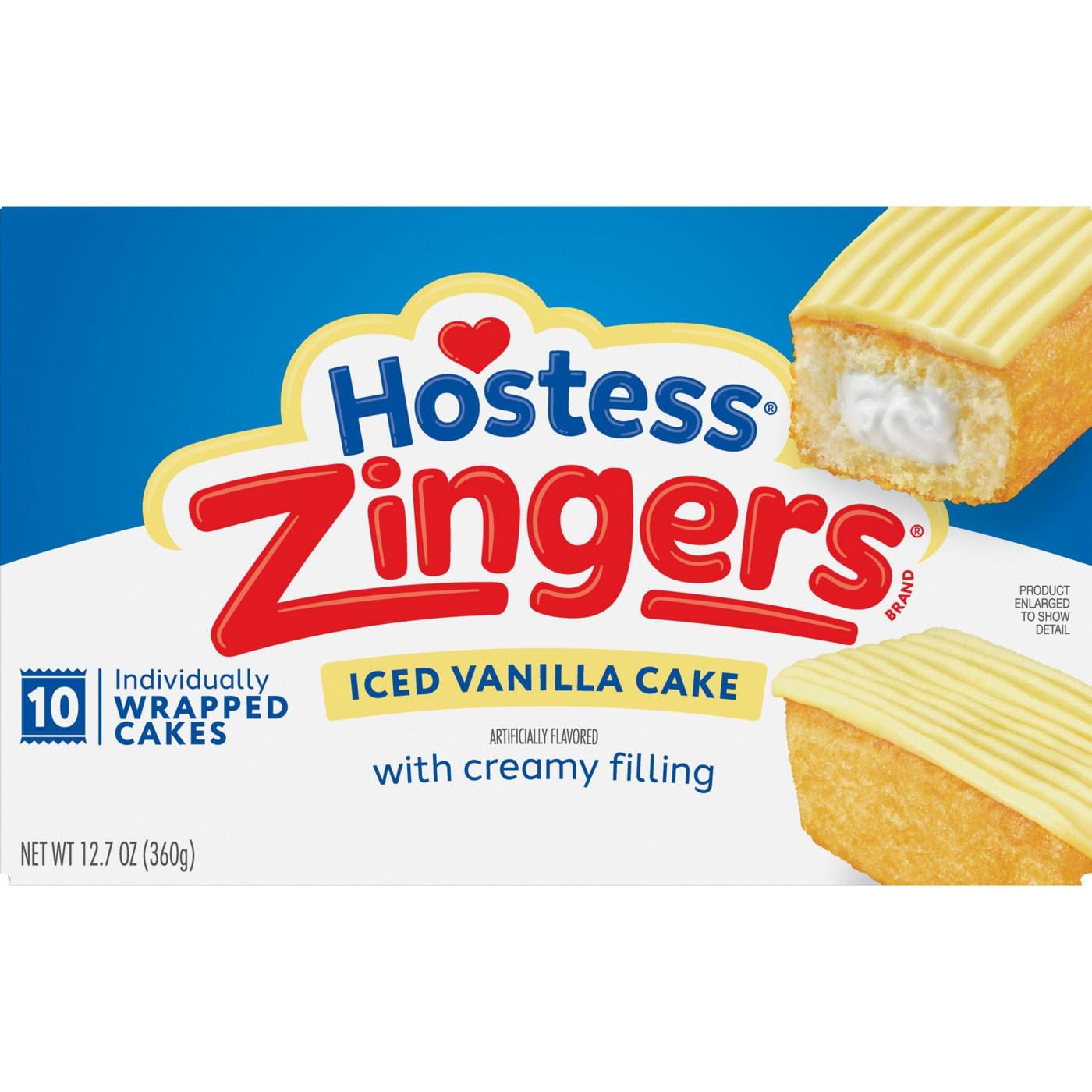 Hostess Iced Vanilla Zingers, 10 ct  Classic Chocolate Bliss with a Creamy Twist!