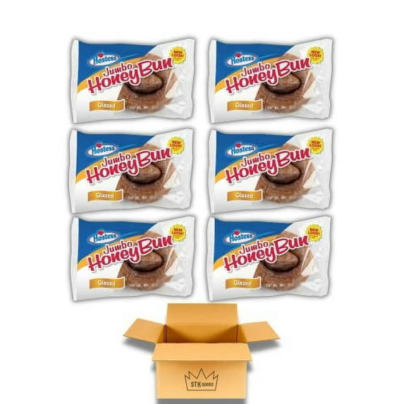 HOSTESS JUMBO HONEY BUN GLAZED 6 4oz