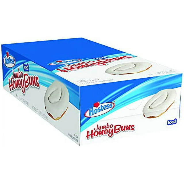 Hostess Jumbo Iced Honey Buns (Pack of 6)