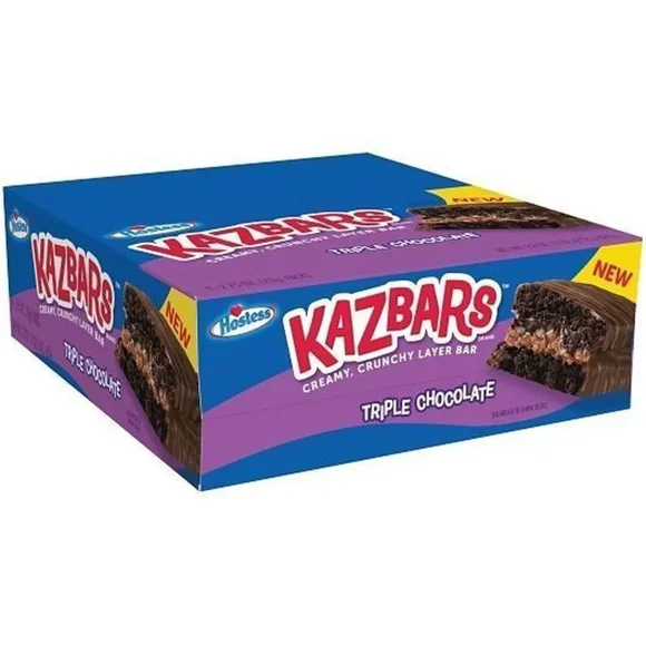 Hostess Kazbar, Triple Chocolate Flavor, 2.75 oz 8 Count Retail Display Box