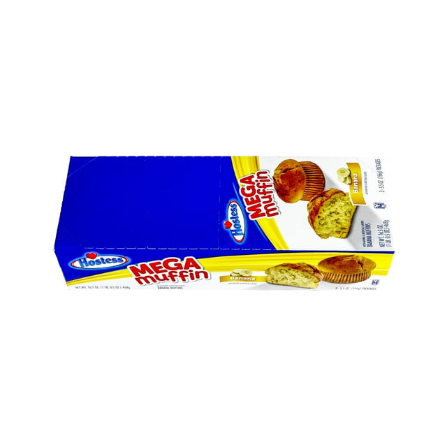 Hostess Mega Muffins Banana MMF7 5.5 oz each, Count 3 (Pack of 1
