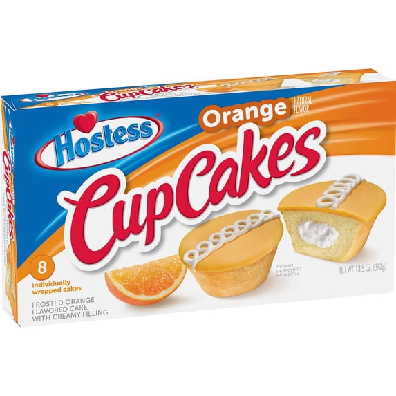 Hostess Orange Cupcakes, 8 Count Packaging May Vary