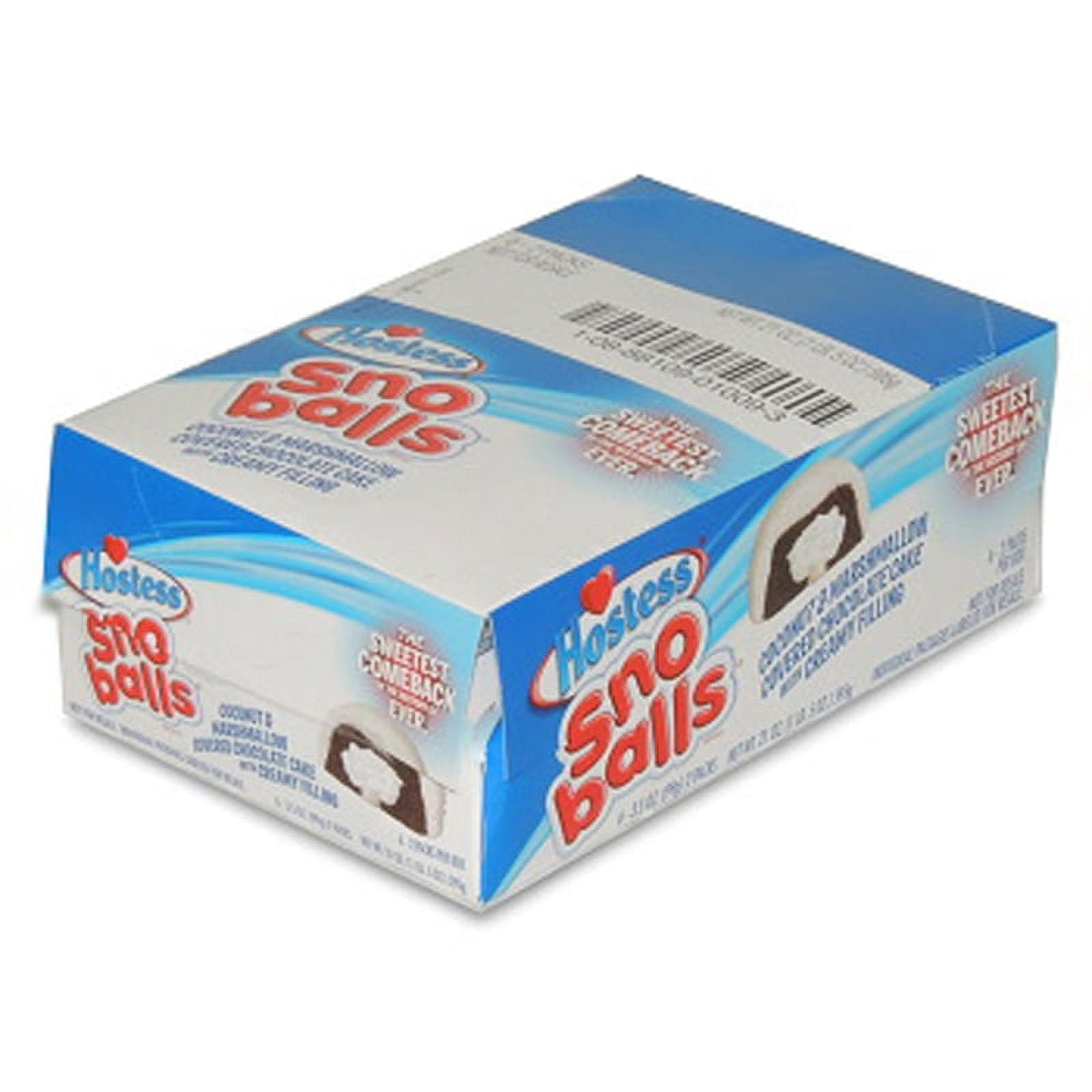 Hostess Snowballs Chocolate Cake With Creamy Filling 3.50 Oz ( Pack Of 6 )