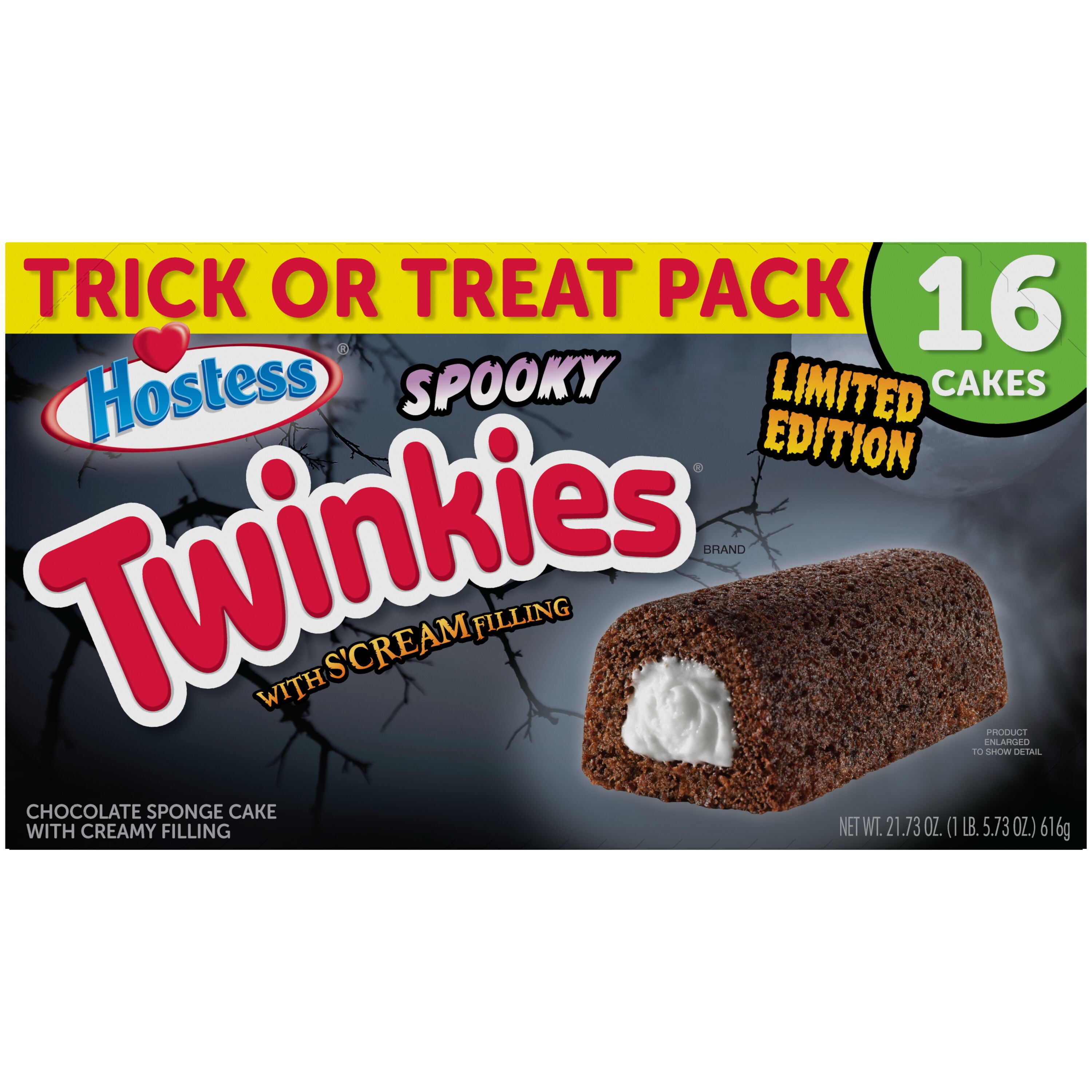 Hostess Spooky Twinkies Family Pack 16 count 21.73 Ounce