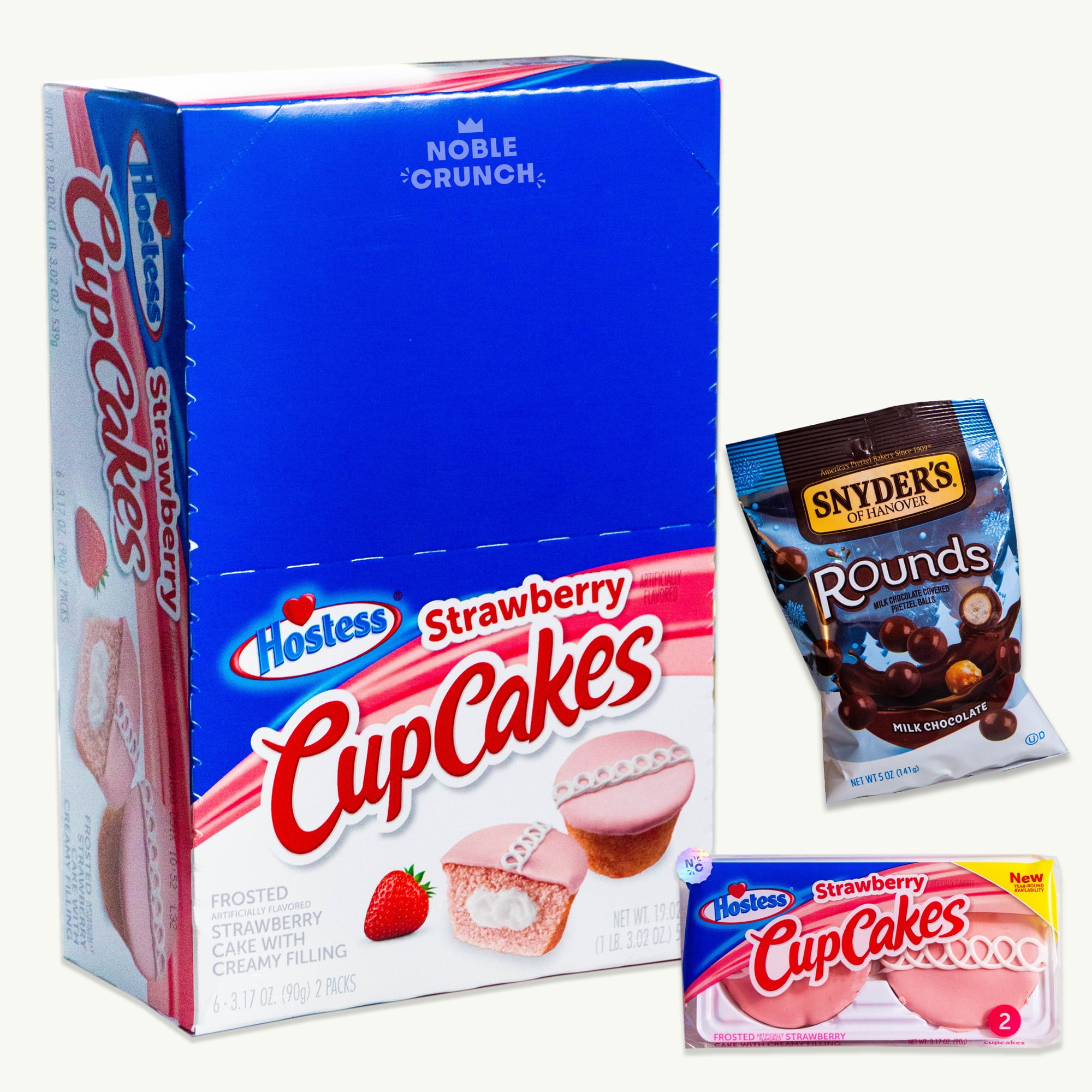 Hostess Strawberry Cupcakes Single Serve (1 case — 6, 2pks) Chocolate