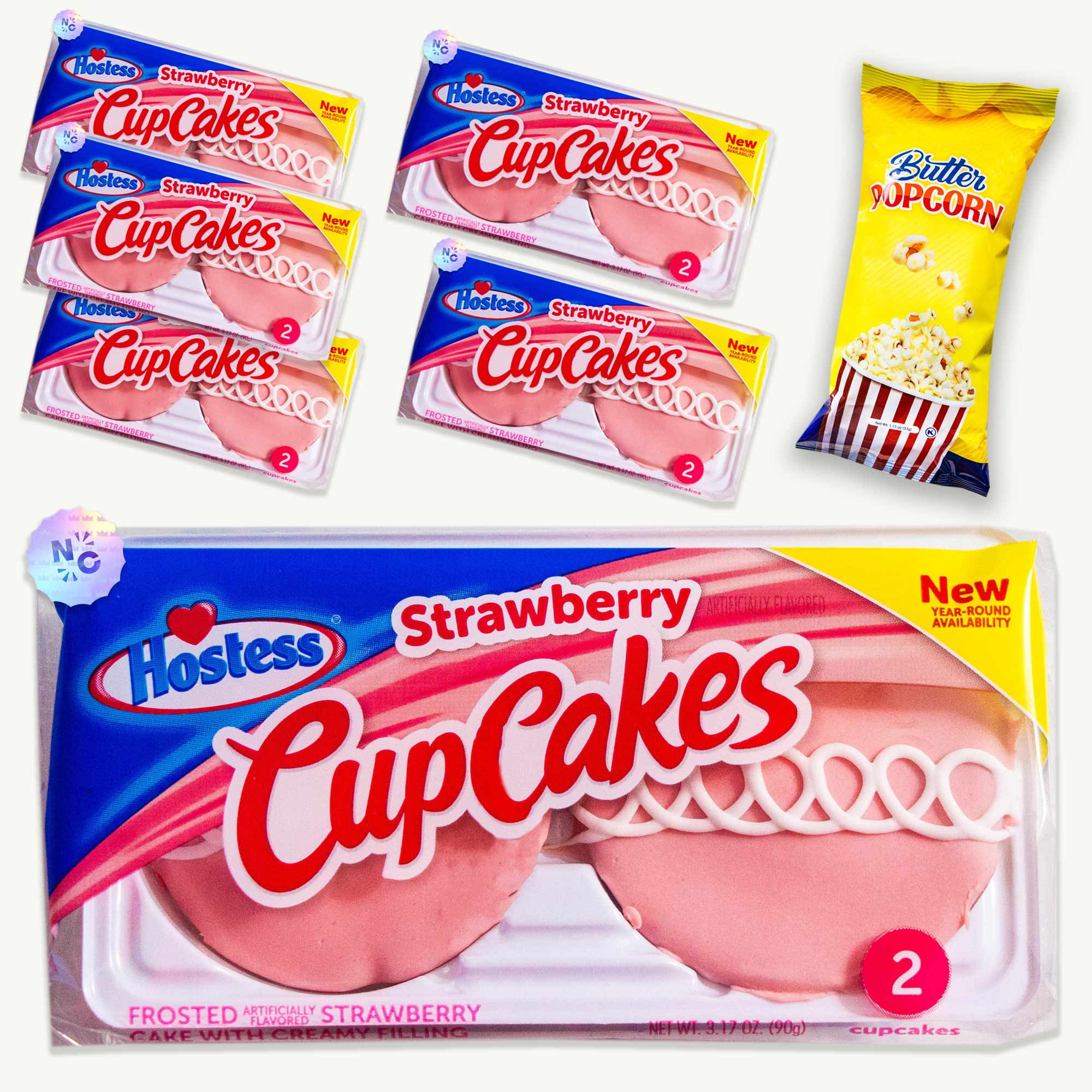 Hostess Strawberry Cupcakes Single Serve (6, 2pks 12 cupcakes