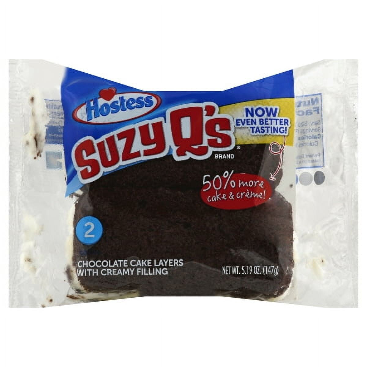 Hostess Suzy Q Cakes , 2Pack (4 Count)