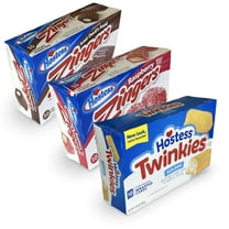 Hostess Twinkie Variety Pack with Zingers | Three Flavors: Original, Chocolate Zingers, Raspberry Zingers | 3 10-Packs (30 Total)