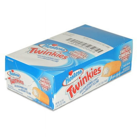 Hostess Twinkies, Golden Sponge Cake with Cream Filling, 6 Count (2.7 oz Each)