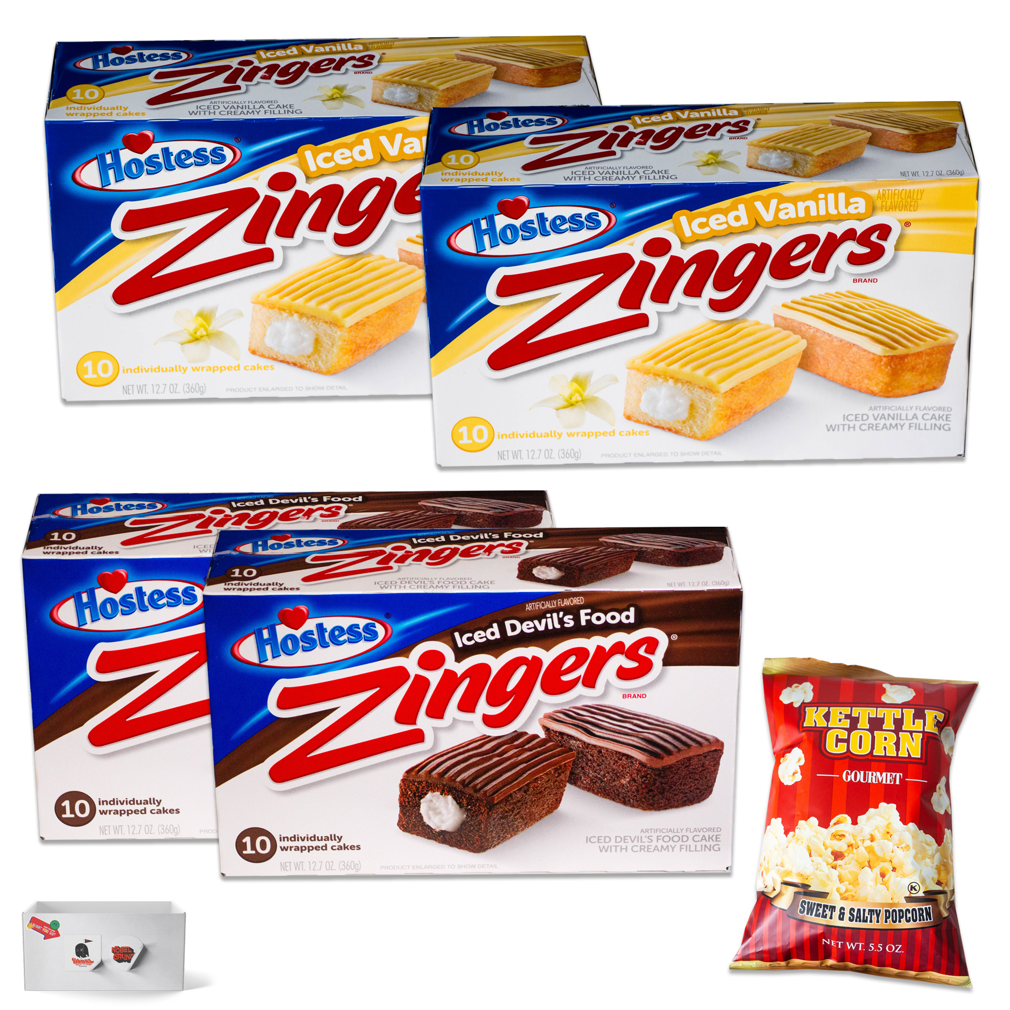 Hostess Zingers Combo Iced Vanilla (10ct, 2 pk) Devil's Food (10ct