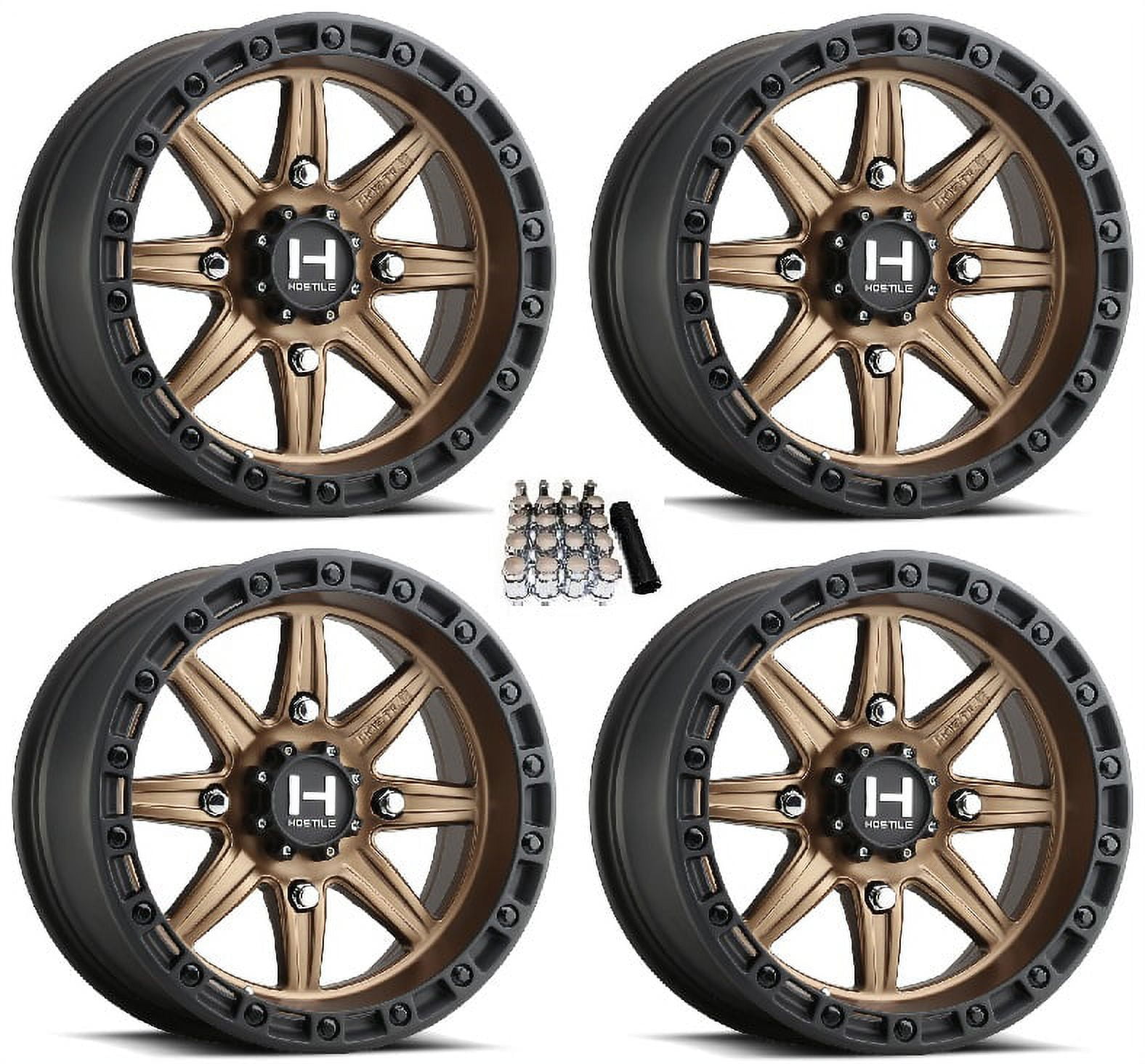 Hostile Alpha 15" UTV Wheels Bronze Kawasaki Mule Pro FXT