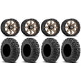 thumbnail image 1 of Hostile Alpha 15" Wheels Bronze 30" MotoVator Tires Can-Am Commander Maverick Renegade Outlander Defender, 1 of 4