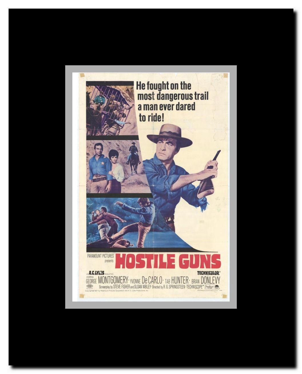 Hostile Guns Framed Movie Poster