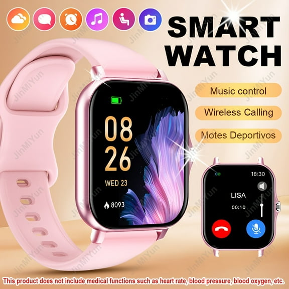 Hot 1. 83-inch Full Screen Touch Sports Smartwatch,Suitable For Men And Women Outdoor Fitness Watch With Wireless Calls/Variety Of Sport Modes, Message Notifications/Dialing,Remote Photo Taking/Music