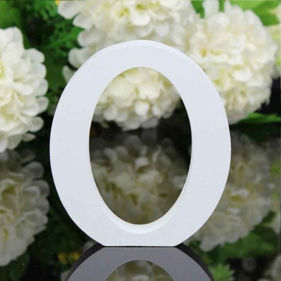 Hot\! 1PC 8CM White Wooden Letter English Alphabet DIY Personalised Name Design Art Craft Free Standing Heart Wedding Home Decor 14#