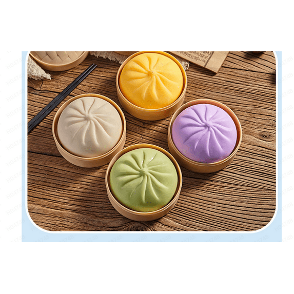 Hot!2026 New Dumpling Squishy Large with Steamer Box,Super Soft Giant Squishy Dumpling,Jumbo Dumplings Squishys,Large Stress Relief Squishys Dumplings