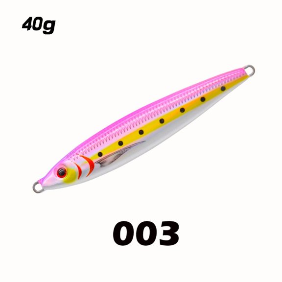 Hot 30g 40g Spanish mackerel Minnow Spanish mackerel Jig Bait Metal Fishing Lure Lead Casting 40G 003