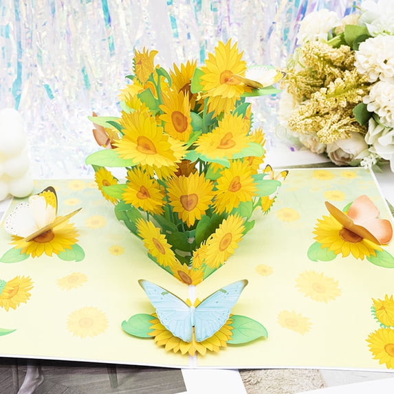 Hot 3D Pop UP Happy Birthday Cards Invitation Cake Greeting Card Business Kids Gift Tourist Postcard for Friend Dad Mom Present