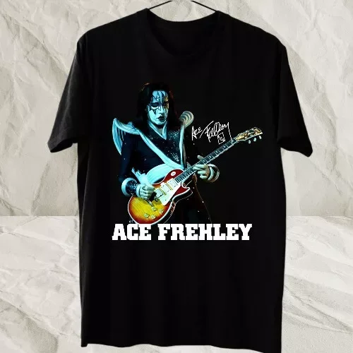 Hot Ace Frehley Tour Shirt New Black Full Size Shirt