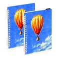 thumbnail image 1 of Hot Air Balloon 2-Piece A5 PP Notebooks, Adjustable Rings, 80g Paper, Diary Set, 1 of 8