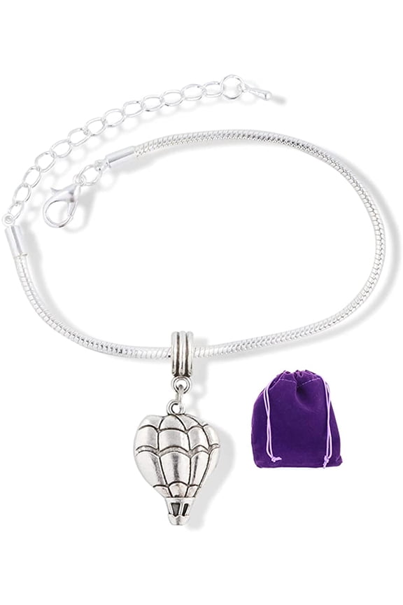 Hot Air Balloon Bracelet | Snake Chain Charm Bracelet
