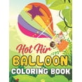 thumbnail image 1 of Hot Air Balloon Coloring Book : A Wonderful coloring books with nature, Fun, Beautiful To draw activity (Paperback), 1 of 1