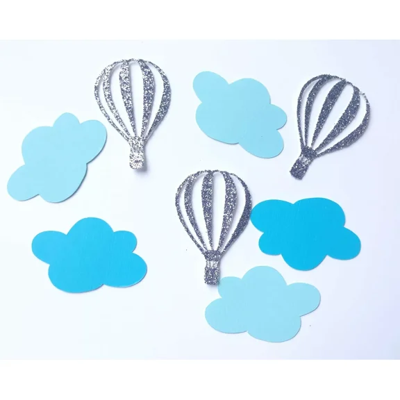 Hot Air Balloon Confetti, Up Up And Away Party, 50 Ct