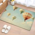thumbnail image 1 of Hot Air Balloon Flying Bathroom Rug Washable 2x3 Entryway Rug Non Slip Vintage Modern Balloon Front Door Mat Low Pile Indoor Doormat Throw Floor Carpet for Kitchen Bedroom Entrance, 1 of 8