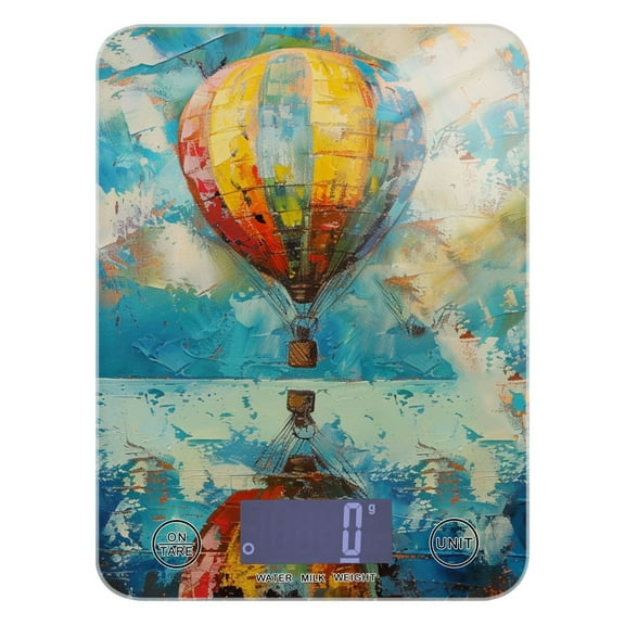 Hot Air Balloon Food Scale Digital Kitchen Scale Waterproof Grams Ounces lbs for Weight Loss
