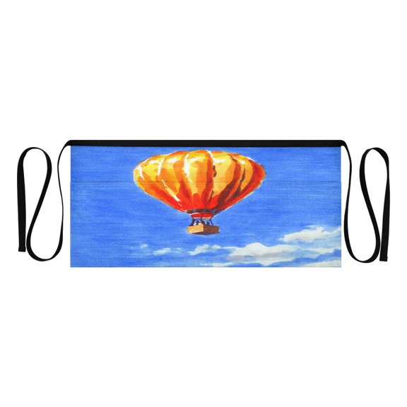Hot Air Balloon Multi Pocket Short Apron Waterproof, Adjustable 96.5in Belt for various occasions