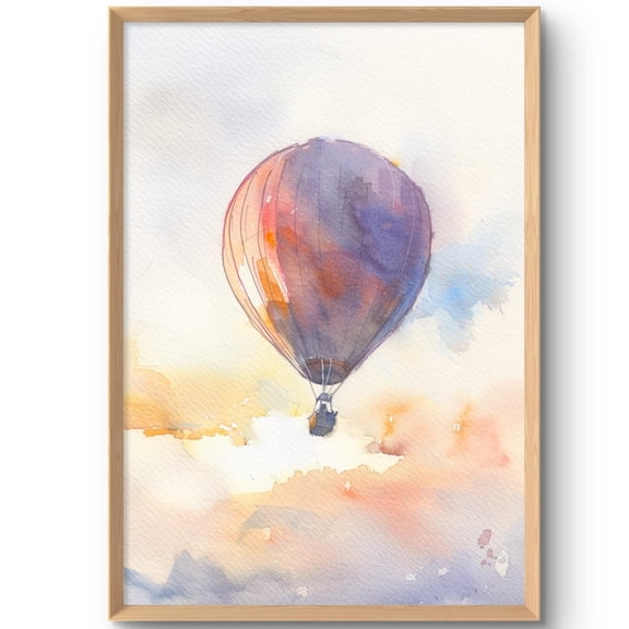 Hot Air Balloon Print Temecula Valley Wall Art Travel Neutral Wall Decor Style California Art, Unframed Paper Print