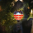 thumbnail image 1 of Hot Air Balloon Solar Lantern with Flickering Flame Light Outdoor 4th of July Decorations Solar Hanging Lights Waterproof for Garden Yard Patio Outside Independence Day Decoration, Flag, 1 of 5