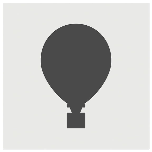 Hot Air Balloon Solid DIY Cookie Wall Craft Stencil - 3.5 Inch
