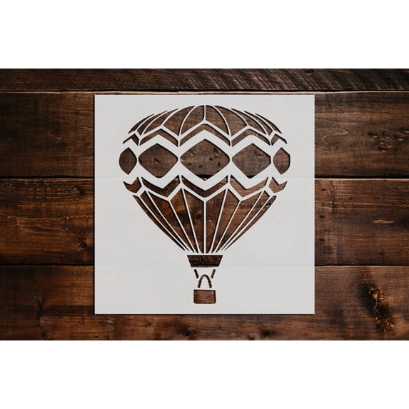 Hot Air Balloon Stencil Art and Wall Stencil (16