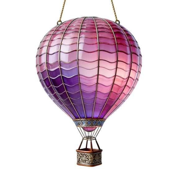 Hot Air Balloon Sun Catcher, Waterproof Acrylic Hanging Decor for Garden, Patio, Porch, Yard and Outdoor Party Decoration for Indoor Window and Outdoor Landscape Use