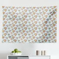 thumbnail image 1 of Hot Air Balloon Tapestry, Photo of Sunflower Fields Clouds Sky Trees, Fabric Wall Hanging Decor for Bedroom Living Room Dorm, 2 Sizes, Sky Blue Yellow, by Ambesonne, 1 of 1